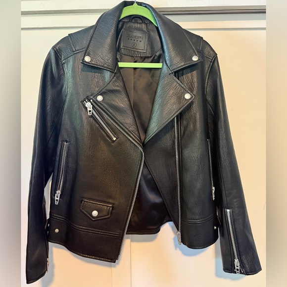 Blank NYC Jackets & Blazers - Blank NYC Faux Black Leather Moto Jacket
